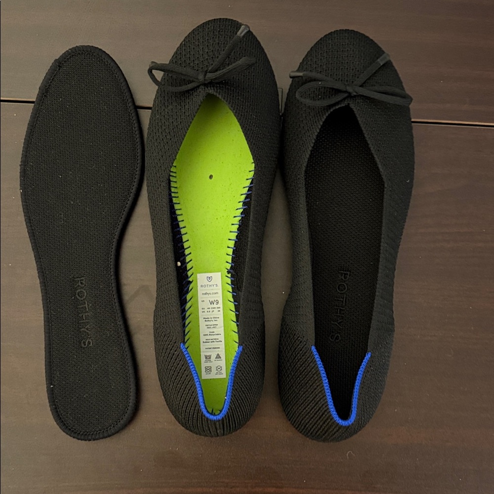 Almost NEW Rothy's Black Women's Flats